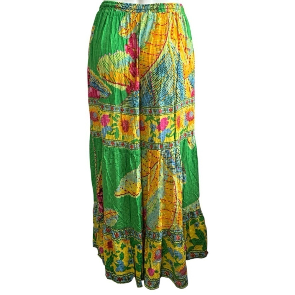 Cynthia Rowley Green Tropical Tiered
Maxi Skirt Women's XS Coastal
Resortwear - Picture 8 of 14